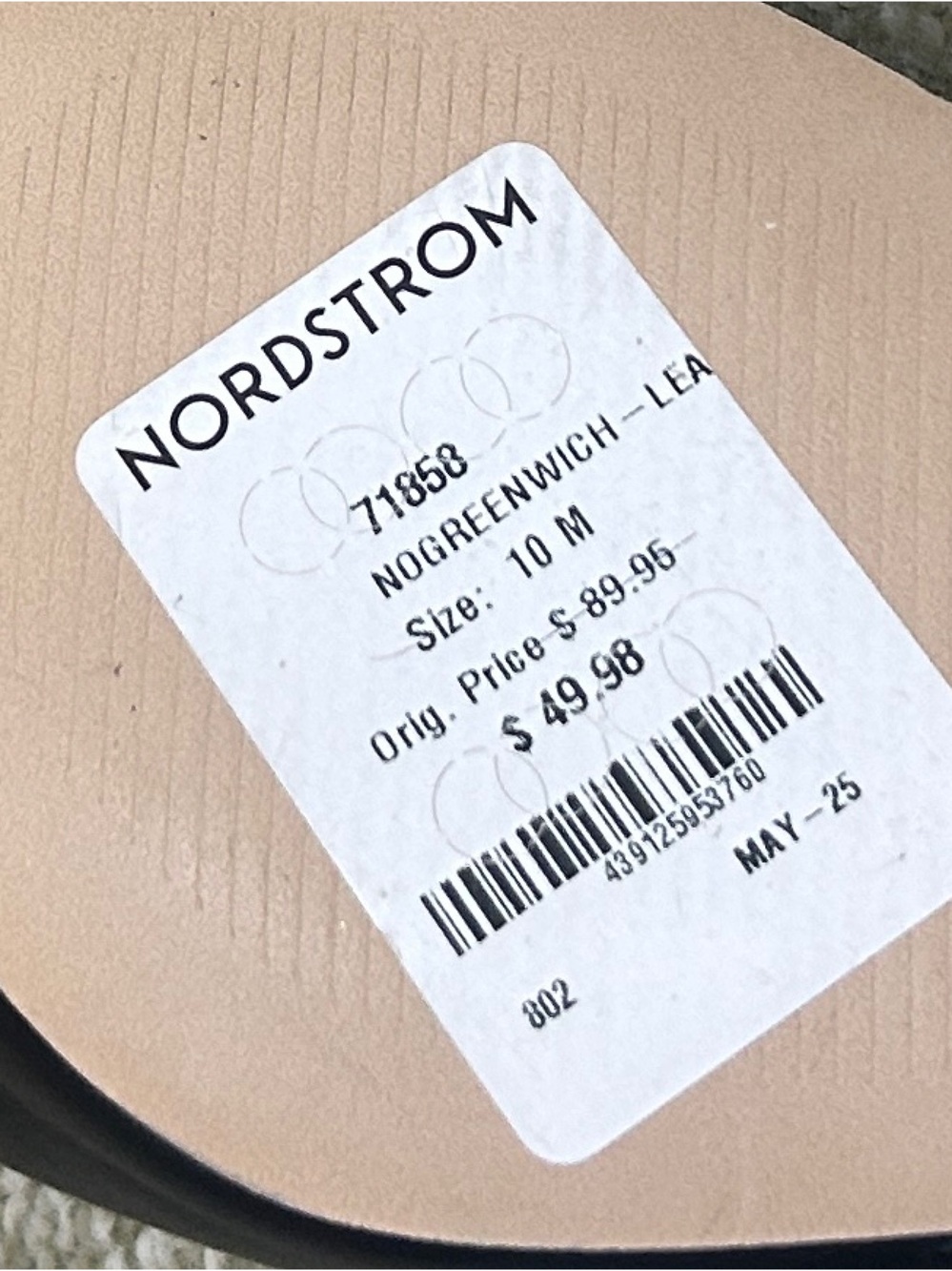 NWT Nordstrom Black strappy ankle Pointed-Toe Slingback Kitten Heels size 10 - Picture 8 of 8